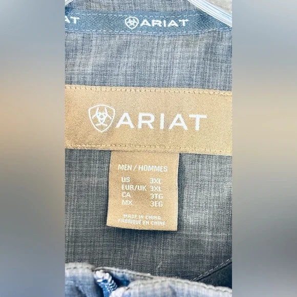 Ariat mens Phantom Crius Insulated Mens plus size quilted Vest oversized coat - Picture 7 of 14